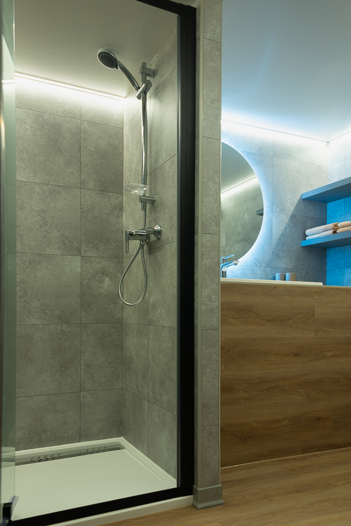 Afgesloten Douchecabine